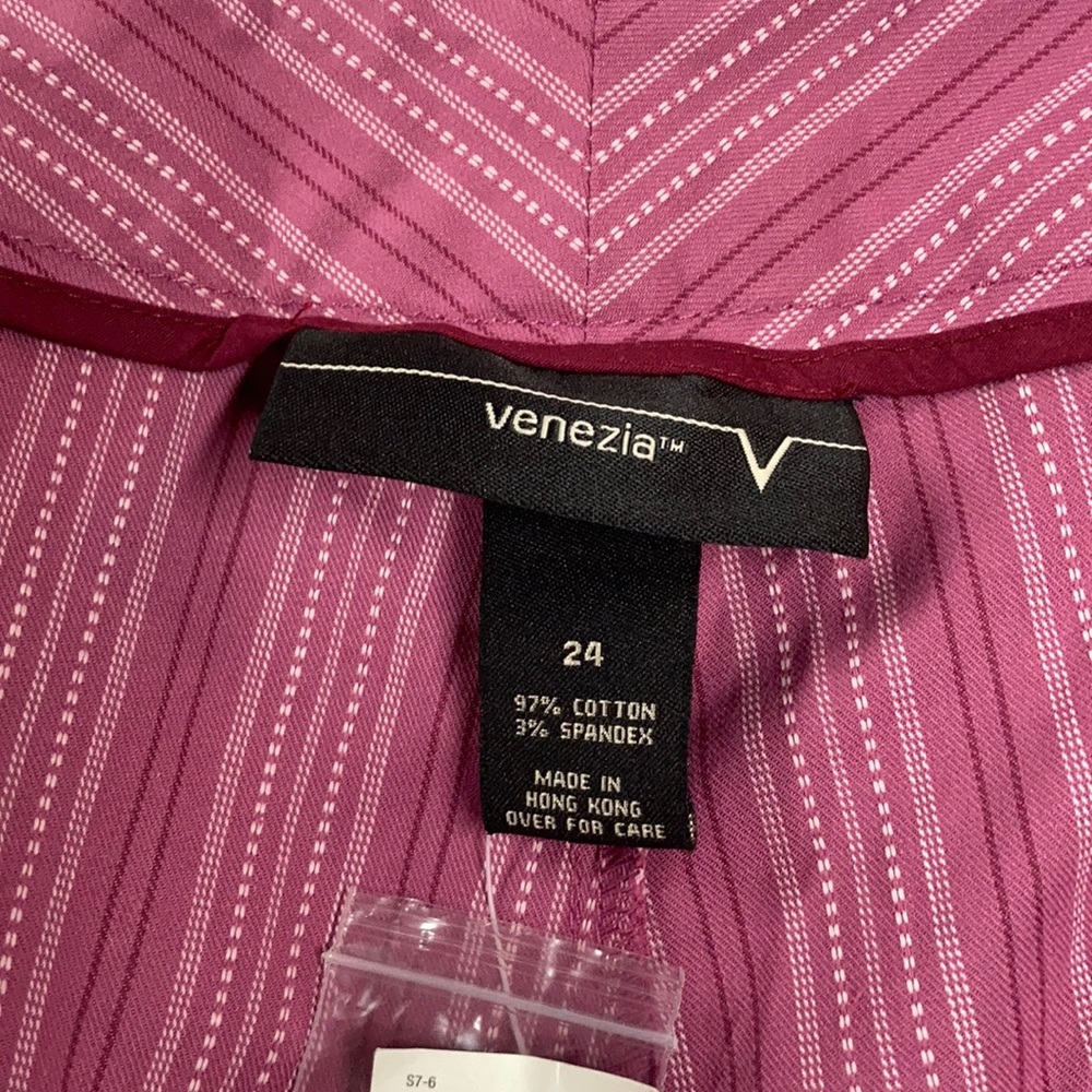 NWT Venezia Raspberry Color Pant Size 24 - Picture 3 of 9